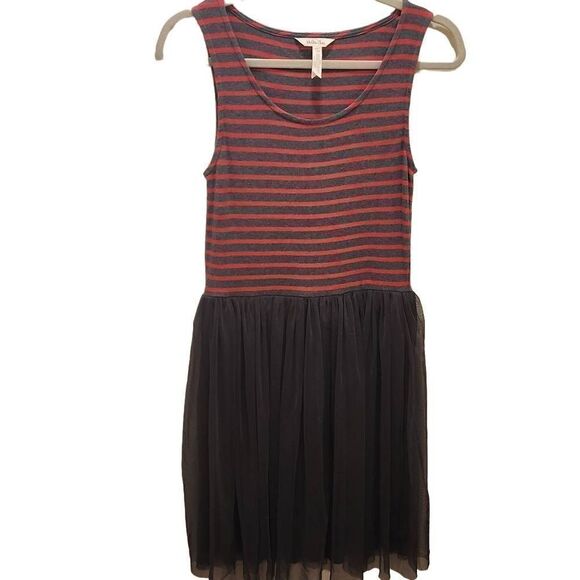 Matilda Jane Twas The Night Tank Style Pullover Dress Women's Size Small Stripes - Picture 1 of 8
